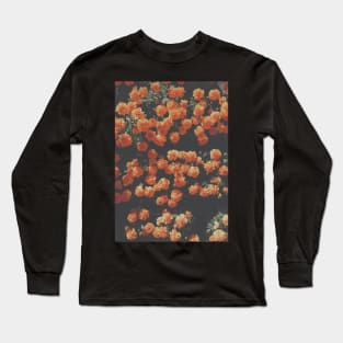 Orange Flowers Long Sleeve T-Shirt